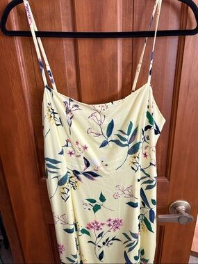 Banana Republic Yellow Floral Maxi Dress